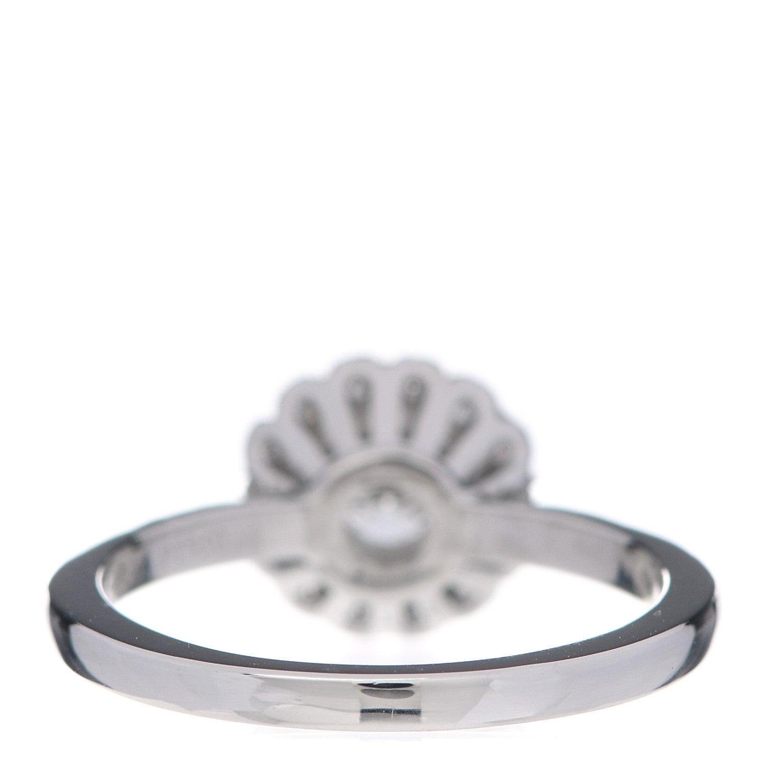 Tiffany Platinum Diamond Round Enchant Flower Ring 49 5 4 of 7
