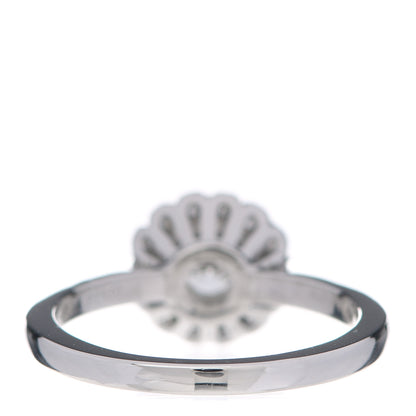 Tiffany Platinum Diamond Round Enchant Flower Ring 49 5 4 of 7
