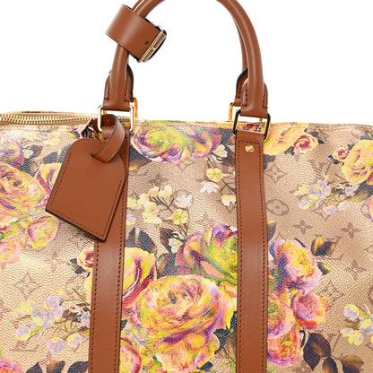Louis Vuitton Metallic Monogram LV Garden Keepall Bandouliere 45 Gold 6 of 8