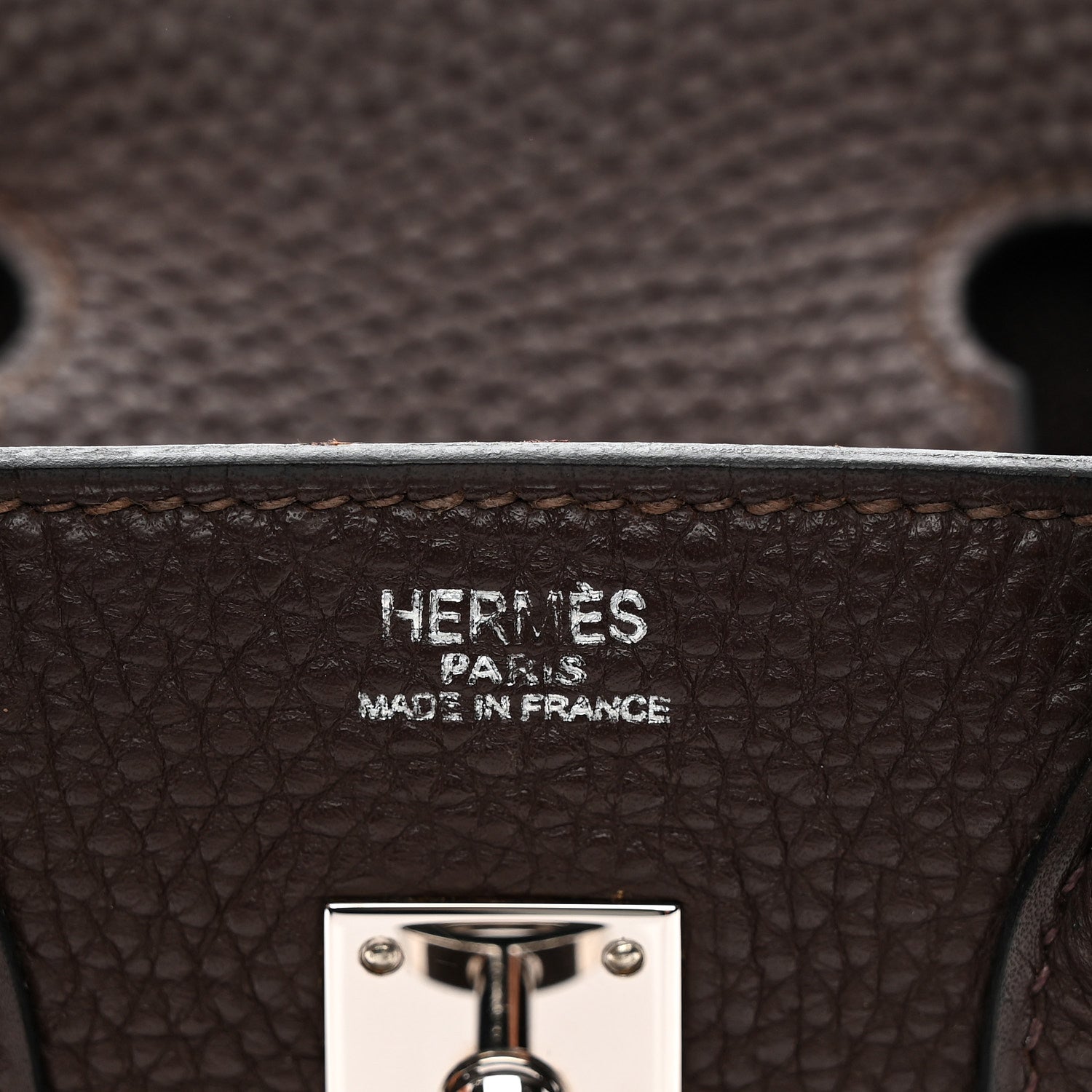 Hermes Togo Birkin 25 Chocolate 6 of 11