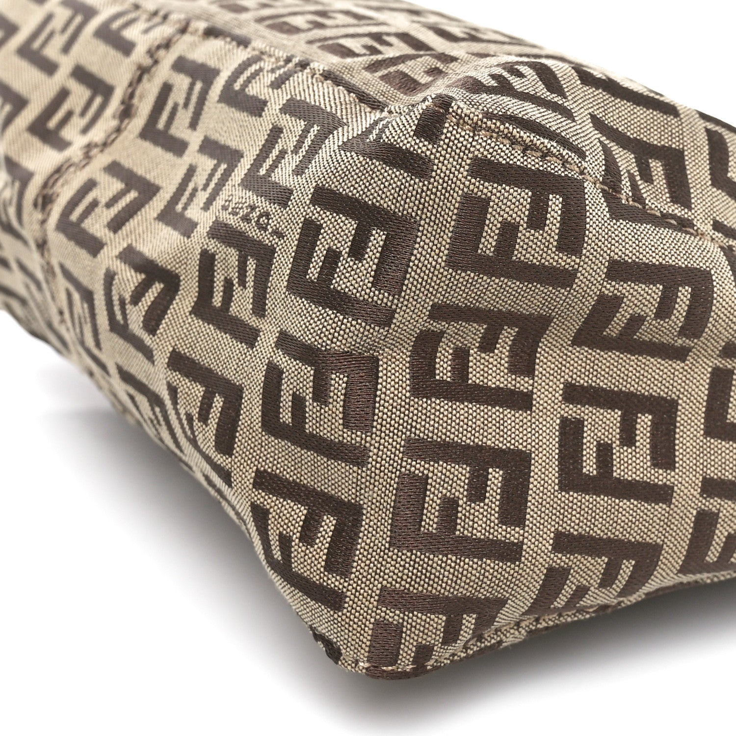 Fendi Zucchino Mini Pochette Tobacco Moro 10 of 10