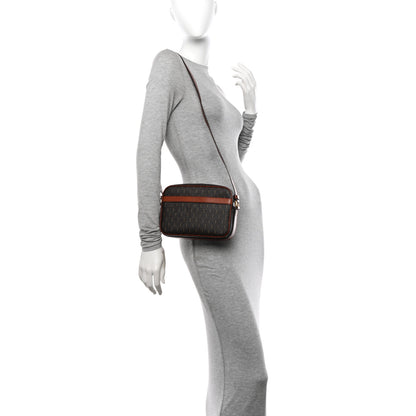 Saint Laurent Canvas Smooth Calfskin Le Monogramme Camera Bag Chestnut 2 of 19