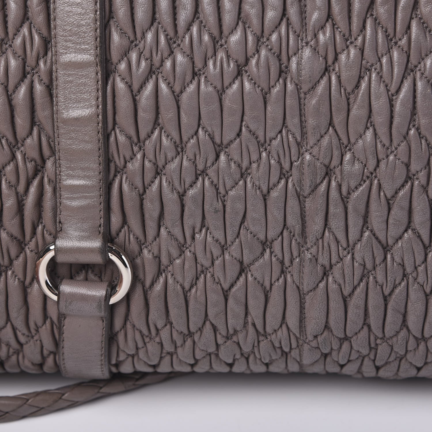 Miu Miu Nappa Matelasse Shopping Tote Argilla 17 of 17