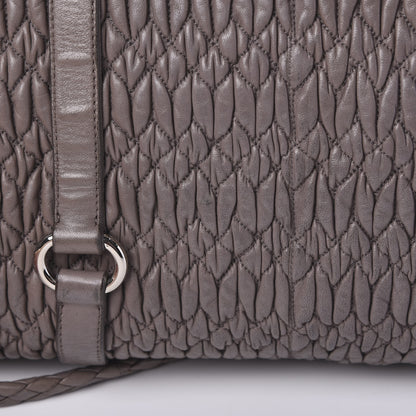 Miu Miu Nappa Matelasse Shopping Tote Argilla 17 of 17