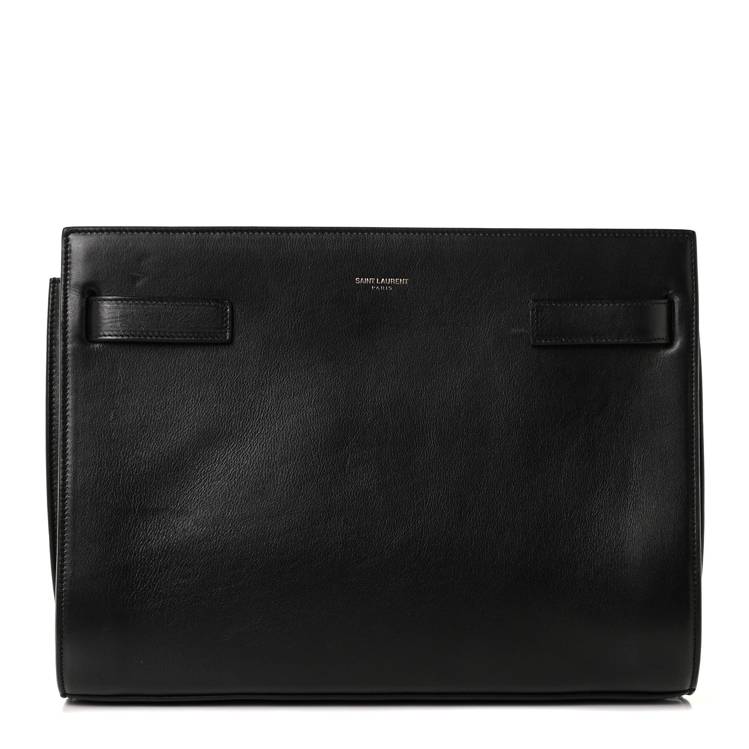 Saint Laurent Calfskin Sac De Jour Clutch Black 1 of 13