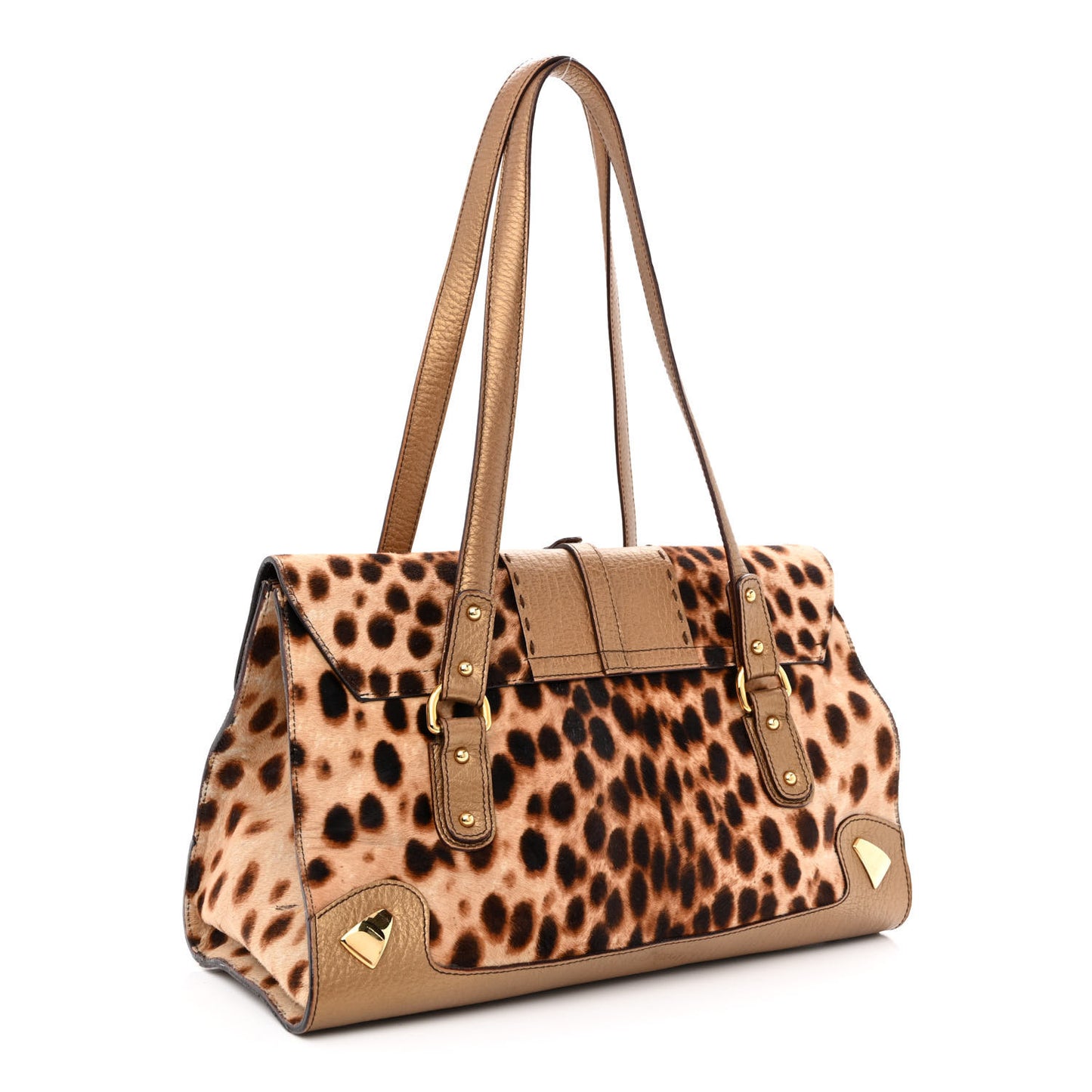 Leopard Shoulder Bag Brown