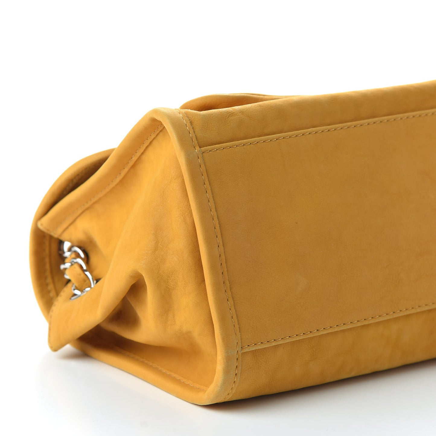 Ultra Soft Suede Calfskin Natural Beauty Flap Bag Yellow