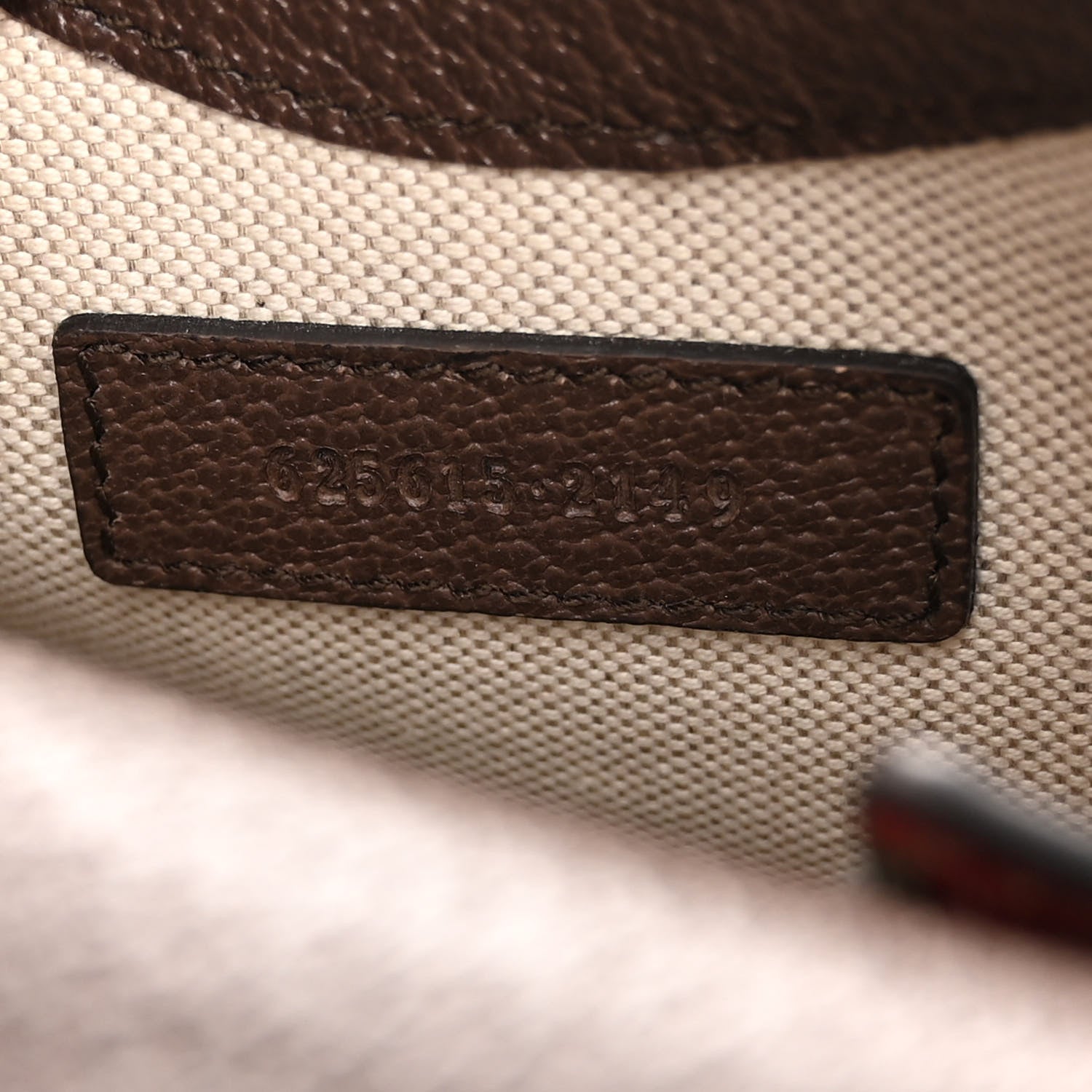 Gucci GG Supreme Monogram Textured Dollar Calfskin Geometric Print Mini Horsebit 1955 Crossbody Bag Beige Multicolor New Acero 6 of 10
