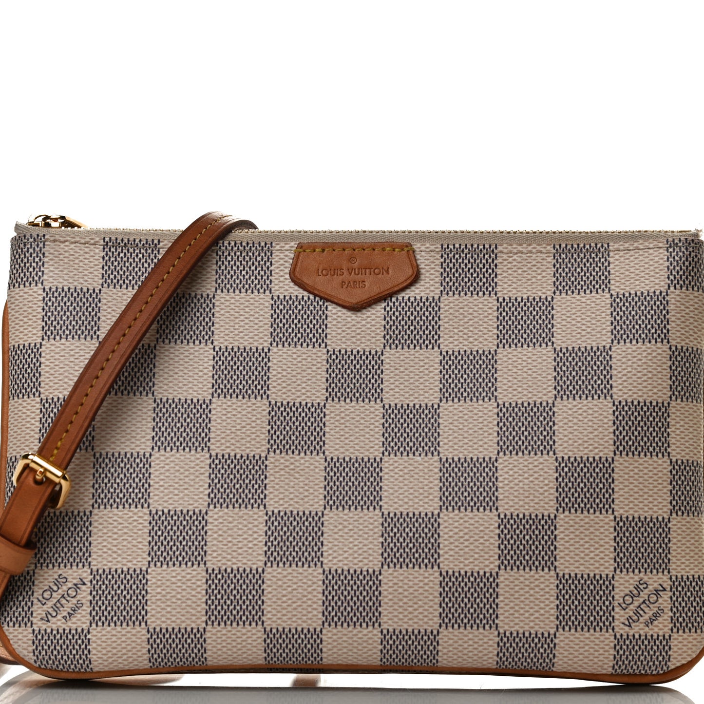 Damier Azur Double Zip Pochette