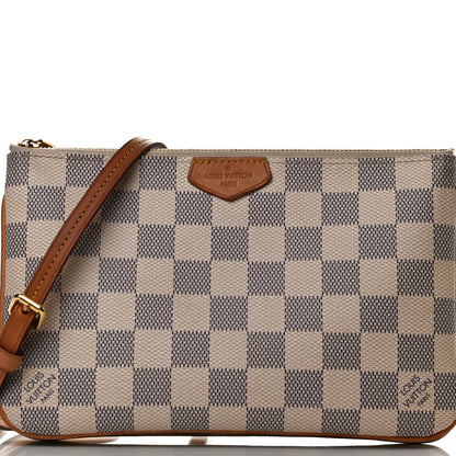 Louis Vuitton Damier Azur Double Zip Pochette 7 of 10