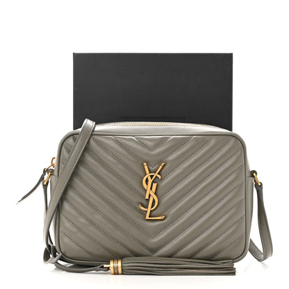 Saint Laurent Calfskin Matelasse Monogram Lou Camera Bag Dusty Grey 12 of 12