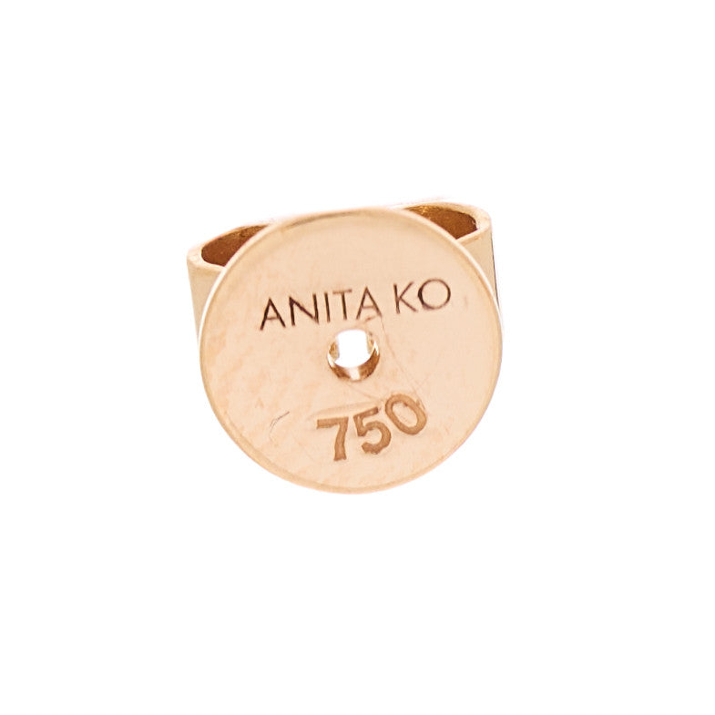 Anita Ko 18K Rose Gold Diamond Loop Earrings 4 of 5