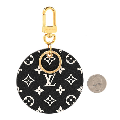 Louis Vuitton Monogram Giant Crafty Illustre Bag Charm Key Ring Creme Rouge Black 2 of 5