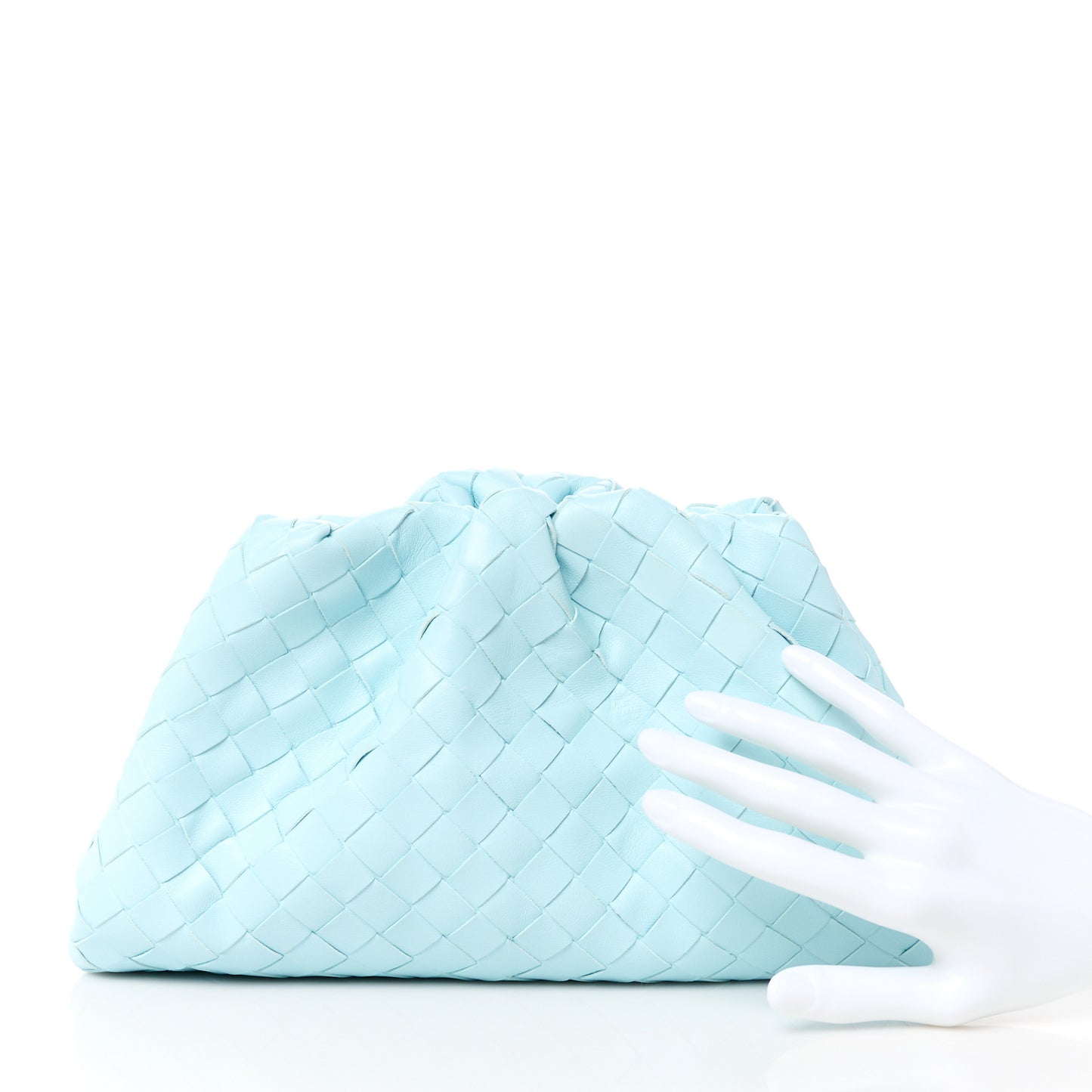 Nappa Intrecciato Teen Pouch Pale Blue