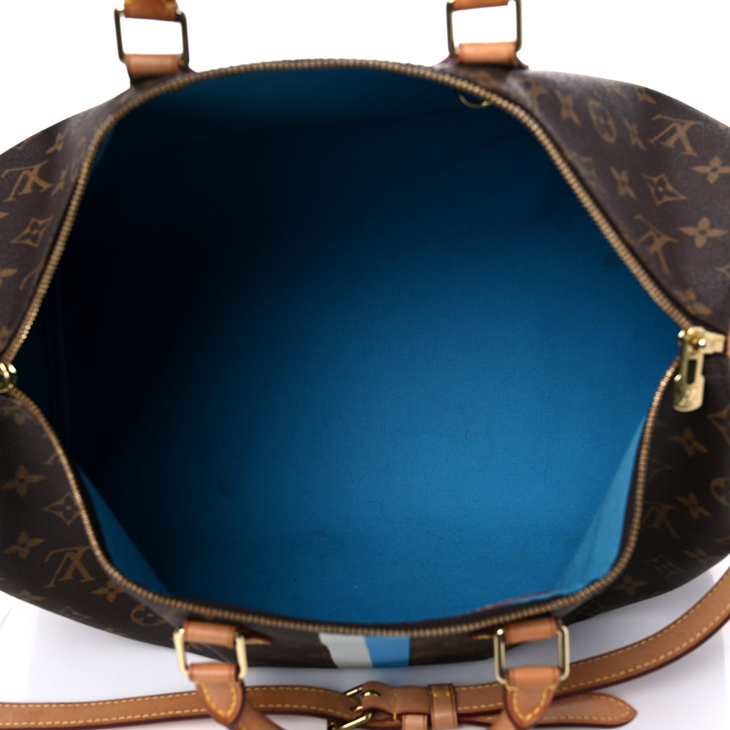 Monogram My LV Heritage Speedy Bandouliere 40 Gris Blue Clair