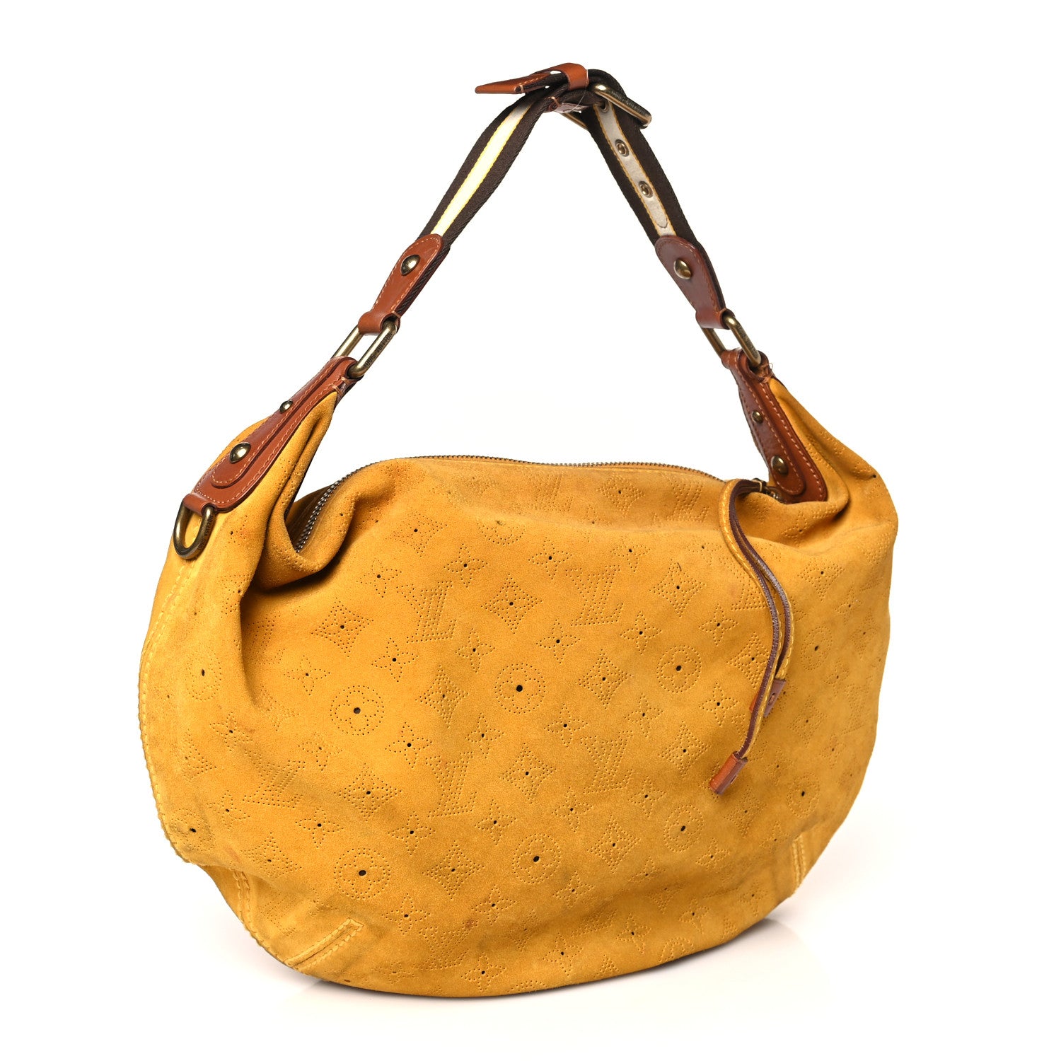 Louis Vuitton Suede Mahina Onatah GM Maize 3 of 8