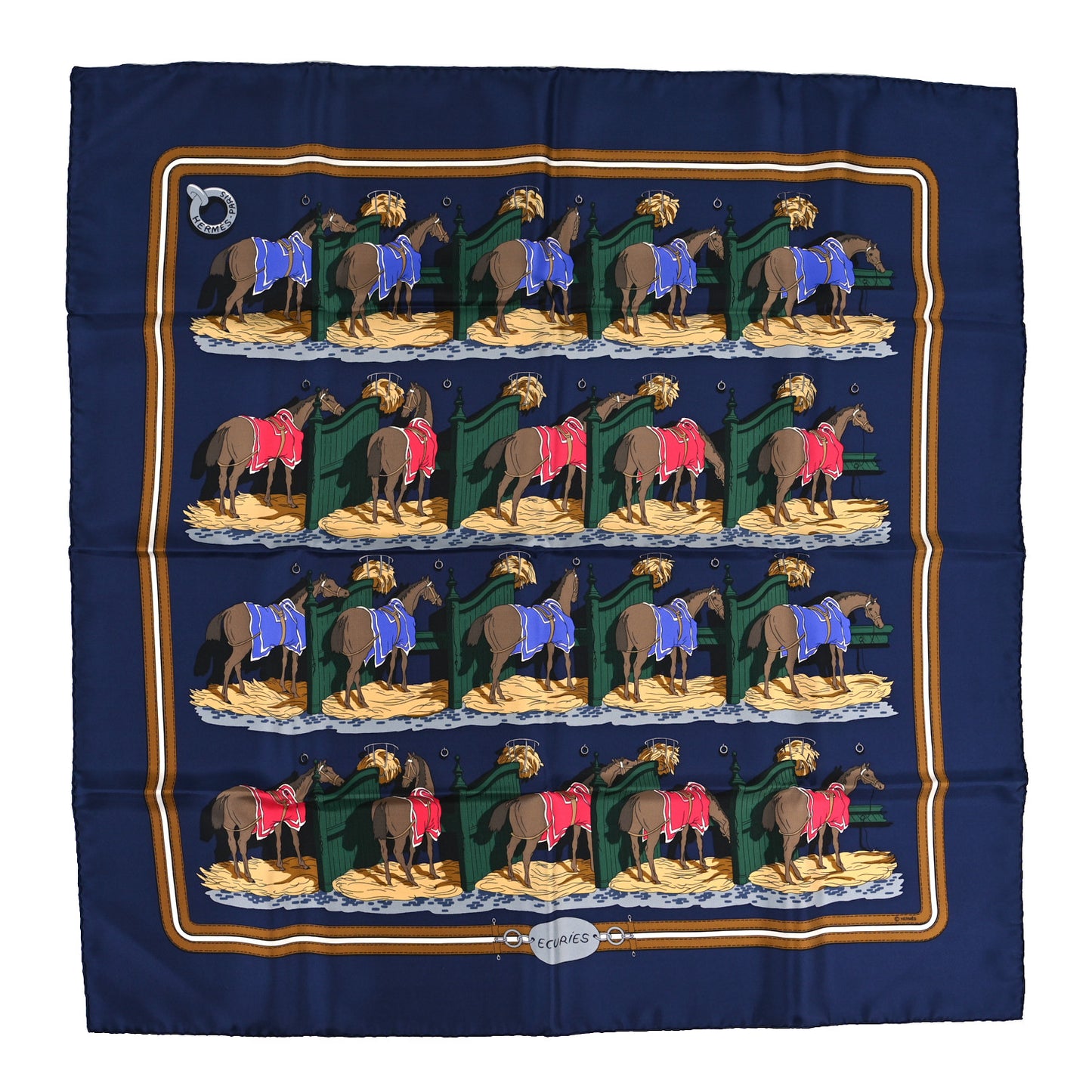 Silk Ecuries Scarf 90