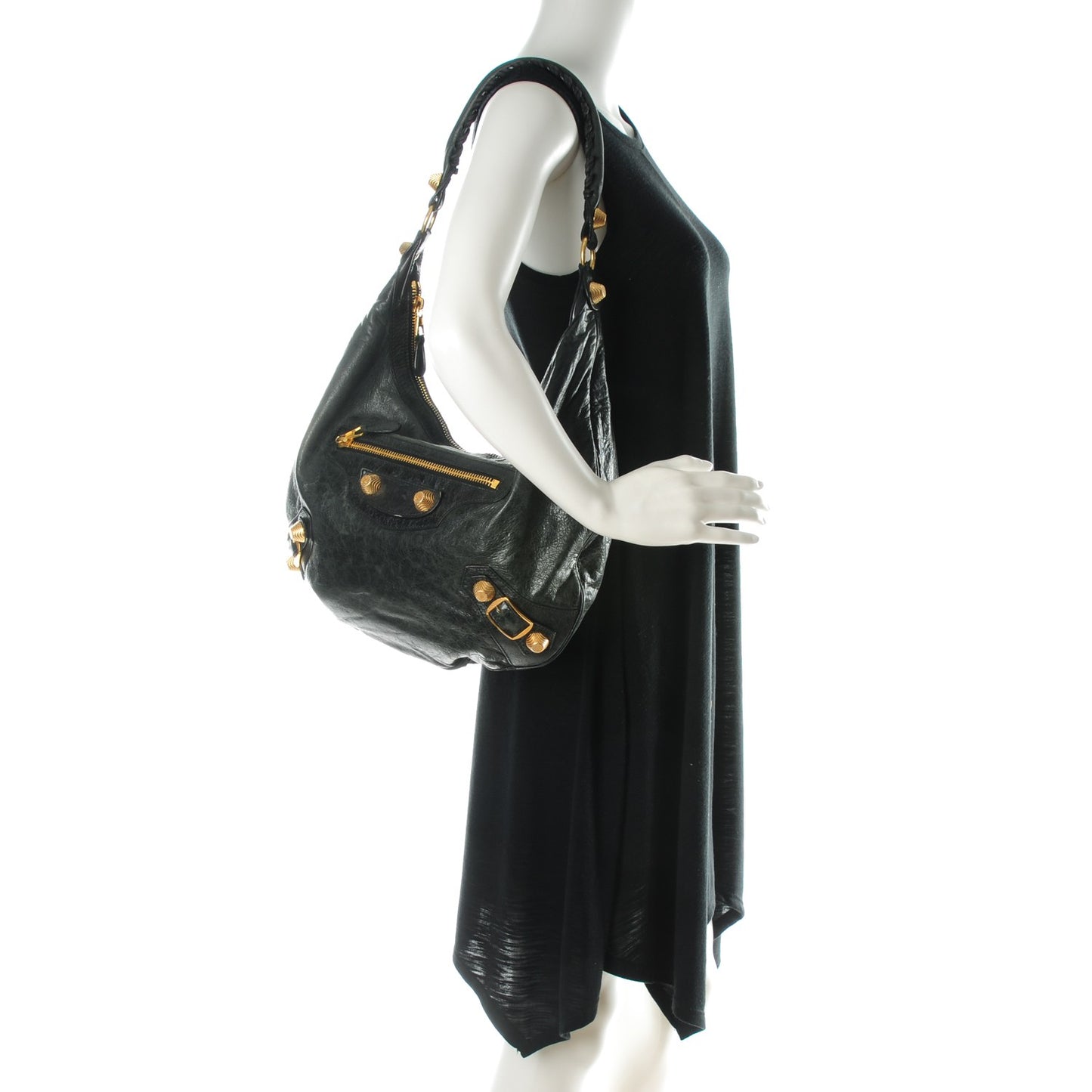 Chevre Giant 21 Gold Hardware Hobo Anthracite