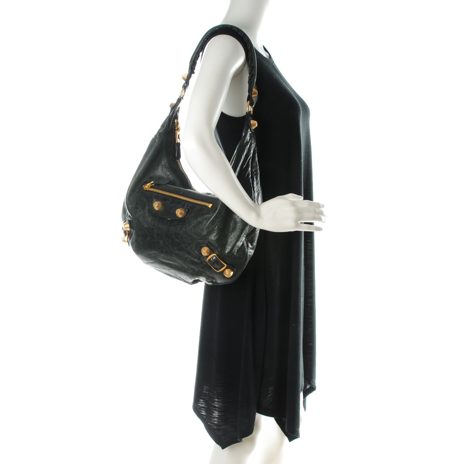 Balenciaga Chevre Giant 21 Gold Hardware Hobo Anthracite 2 of 7