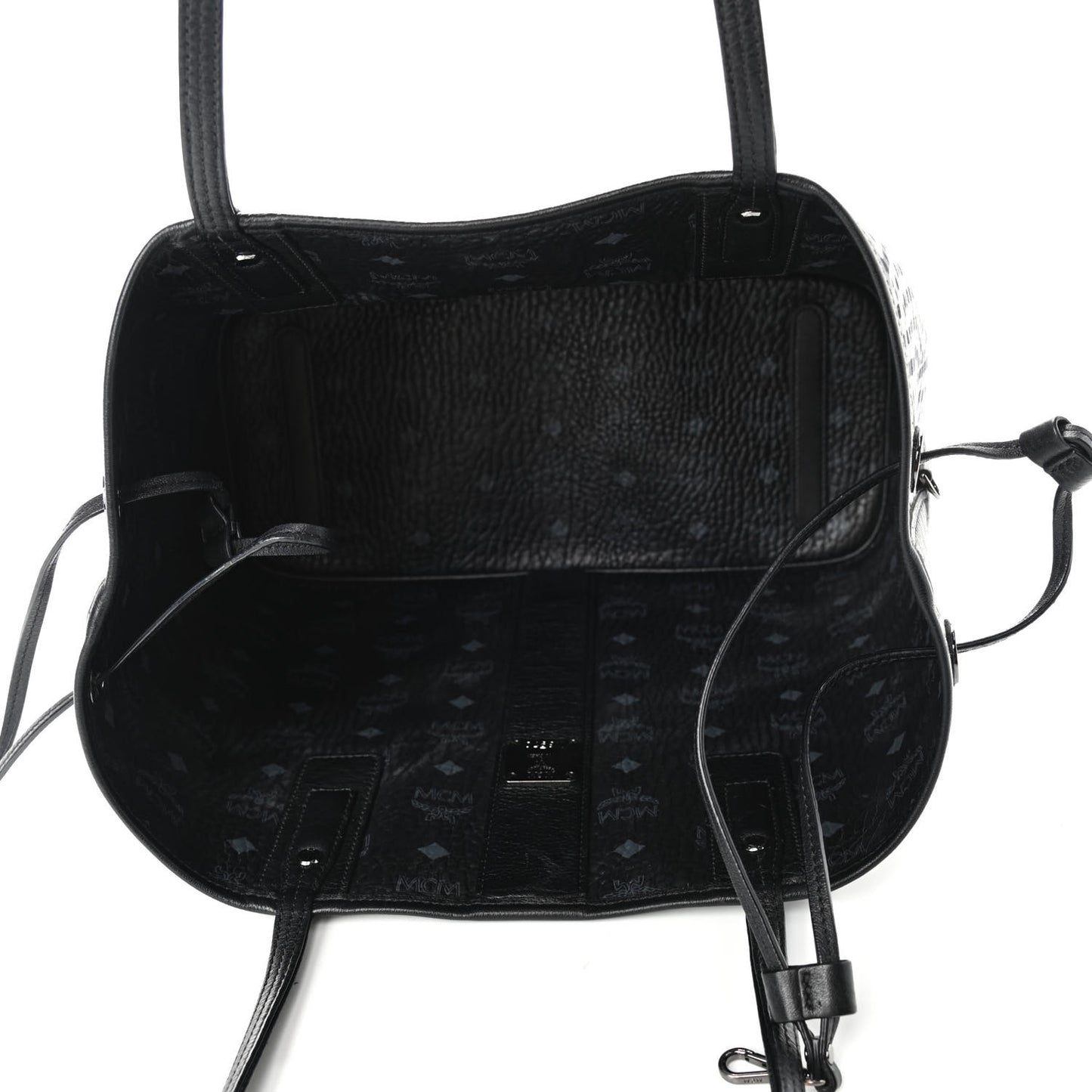 Visetos Medium Liz Reversible Shopper Tote Black