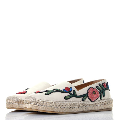 Gucci Nappa Ophelia Espadrilles 36 Mystic White 3 of 9