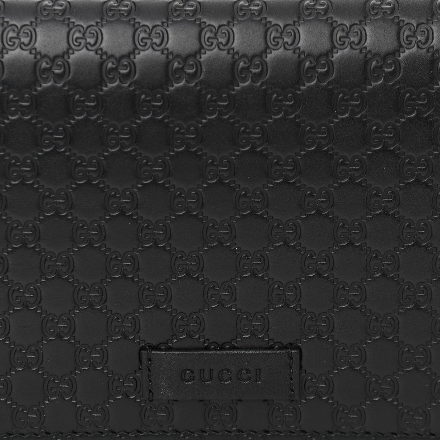 Microguccissima Crossbody Wallet Black