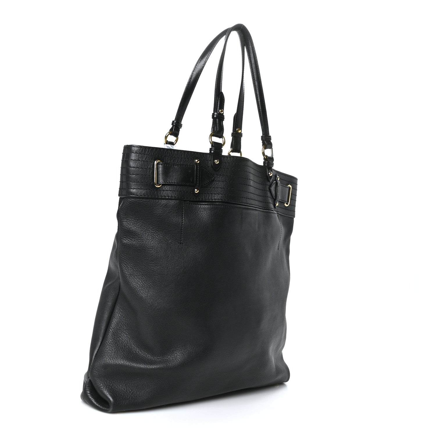 Salvatore Ferragamo Calfskin Tote Black 3 of 9