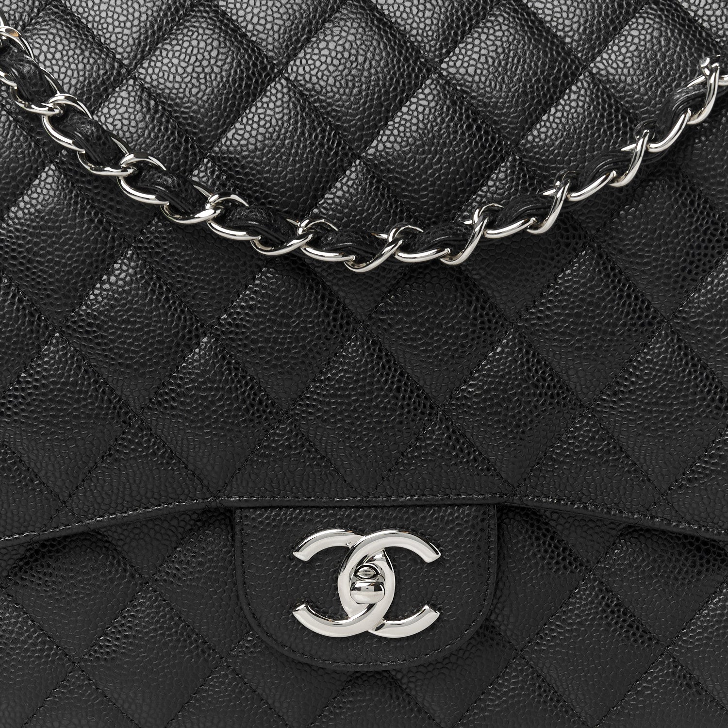 Chanel Caviar Quilted Maxi Double Flap Black 9 of 11