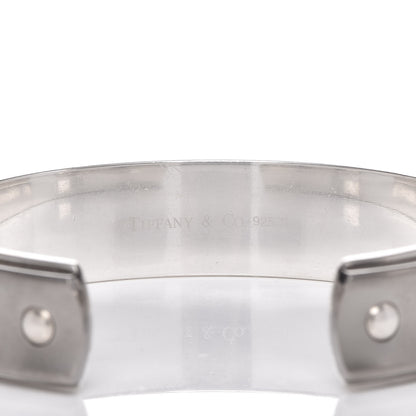Tiffany Sterling Silver Titanium 1837 Cuff Bracelet 4 of 4