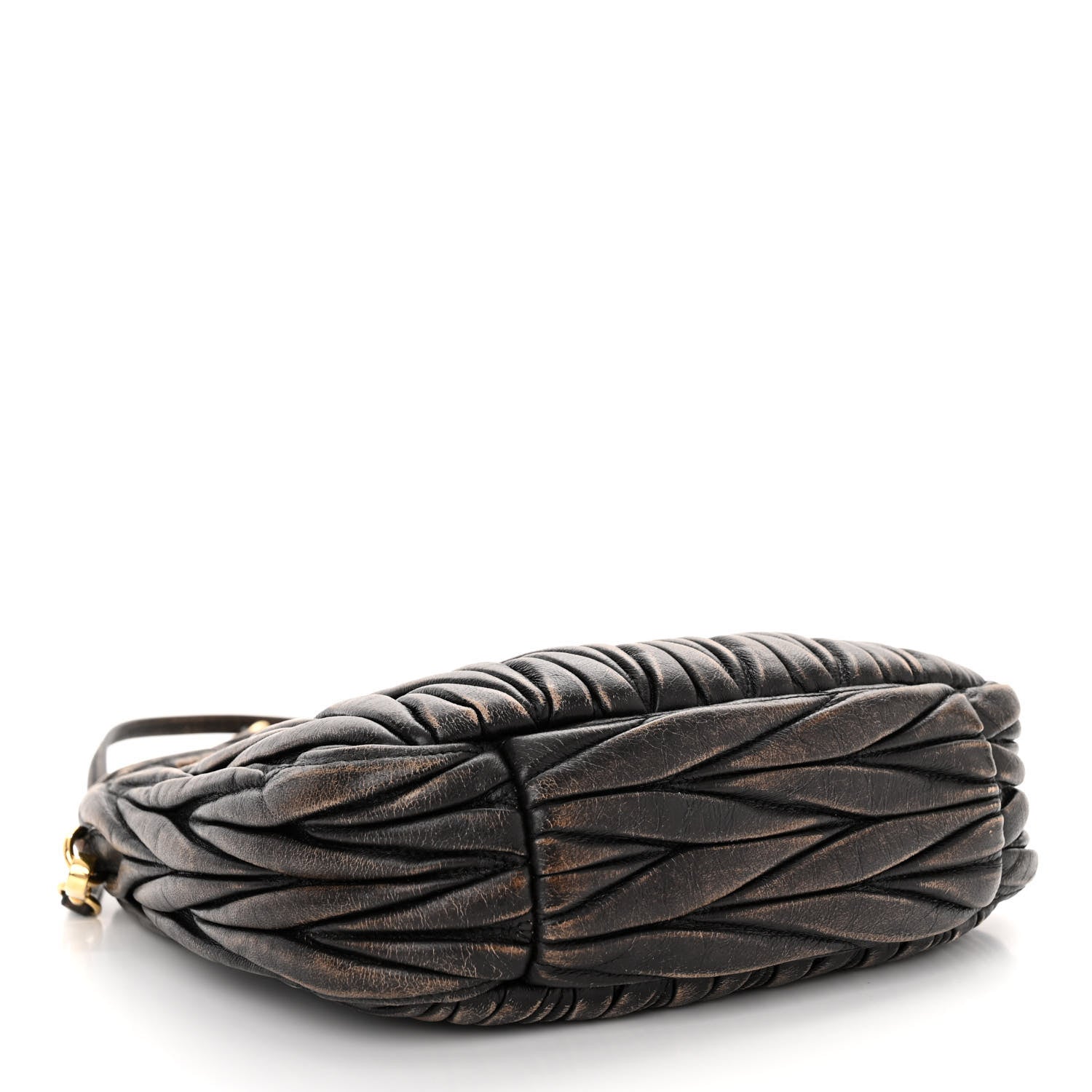 Miu Miu Nappa Matelasse Mini Wander Hobo Sabbia Caffe 4 of 9