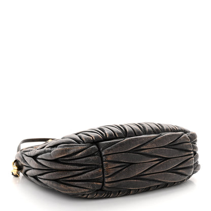 Miu Miu Nappa Matelasse Mini Wander Hobo Sabbia Caffe 4 of 9