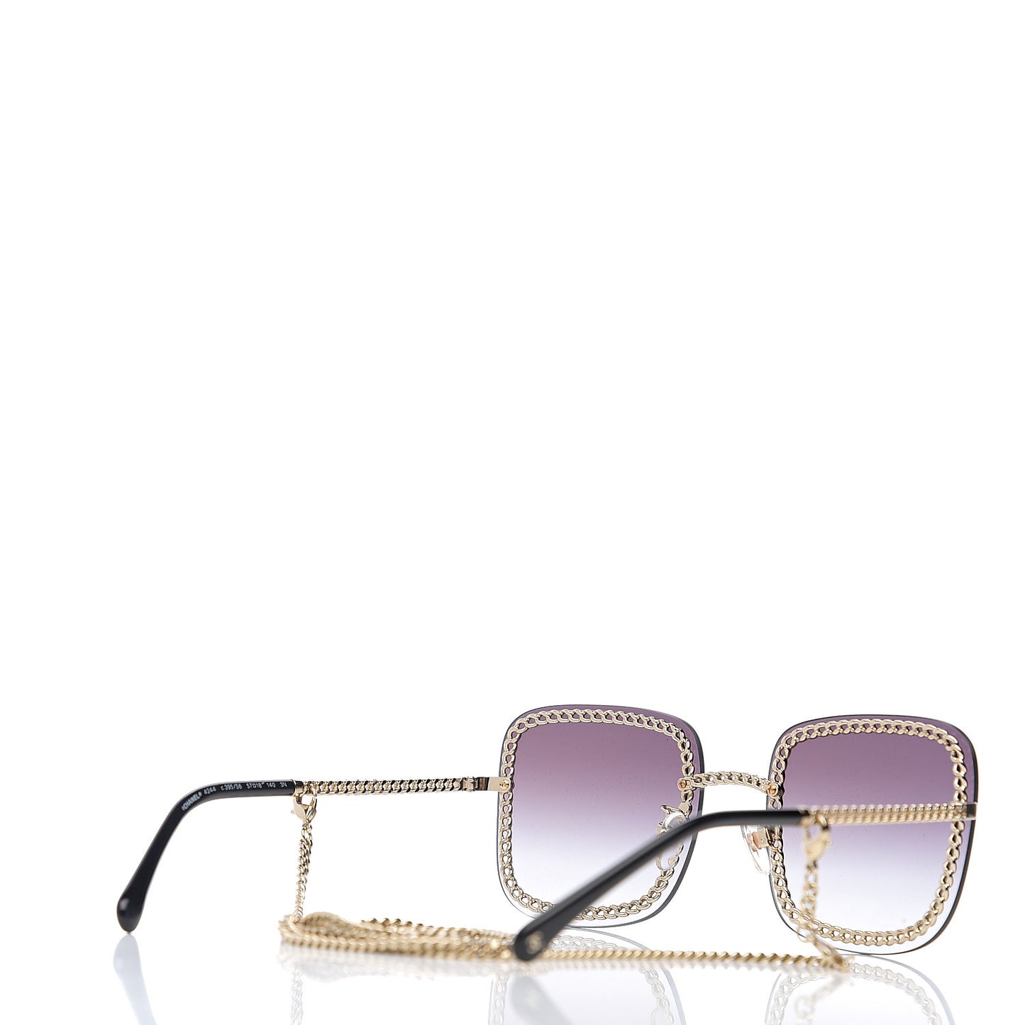 Chain Square Sunglasses 4244 Black