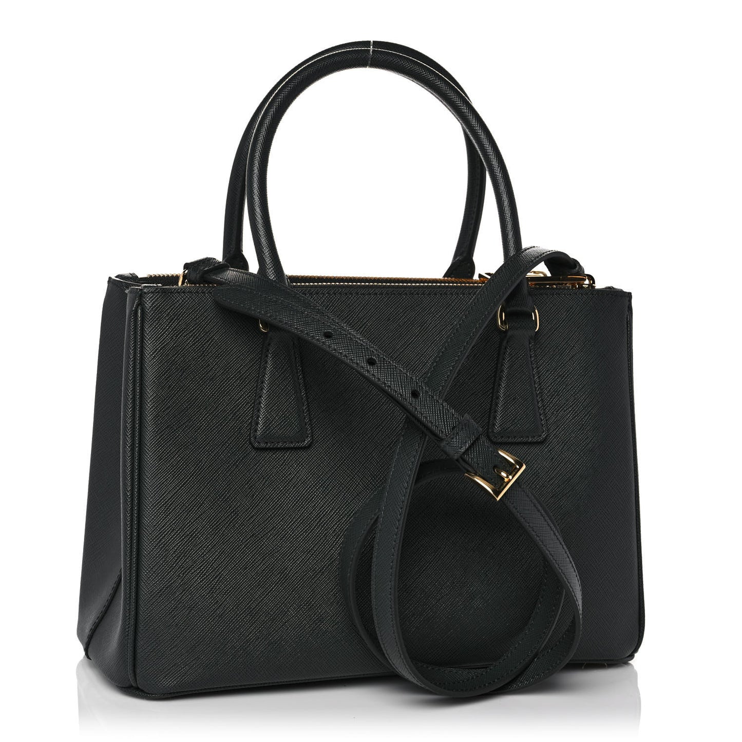 Saffiano Small Galleria Double Zip Tote Smeraldo