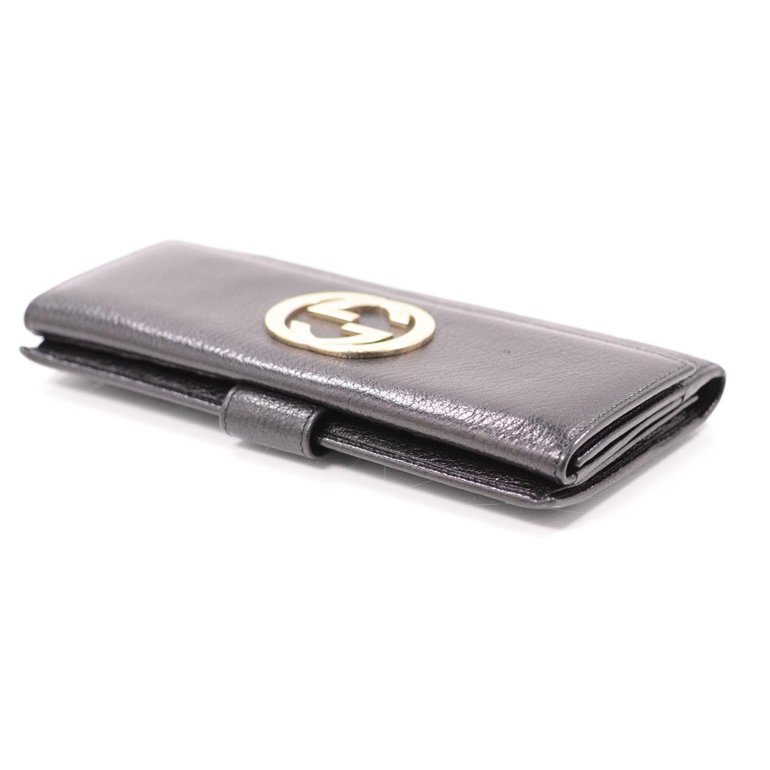 Gucci Leather Blondie Continental Wallet Black 3 of 8