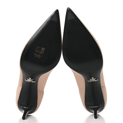 Prada Tessuto Tech Pumps 38.5 Nudo 6 of 8