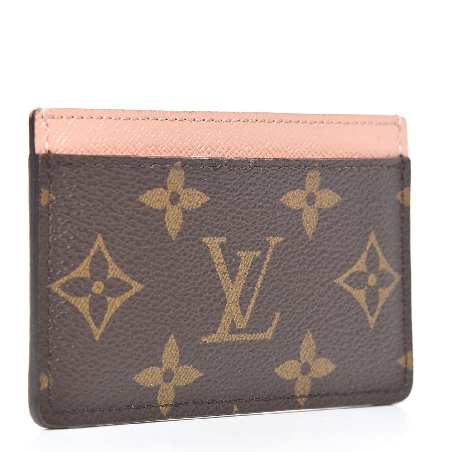 Monogram Card Holder Rose Nacre