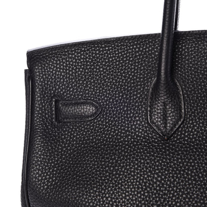 Hermes Taurillon Clemence Birkin 35 Black 17 of 39