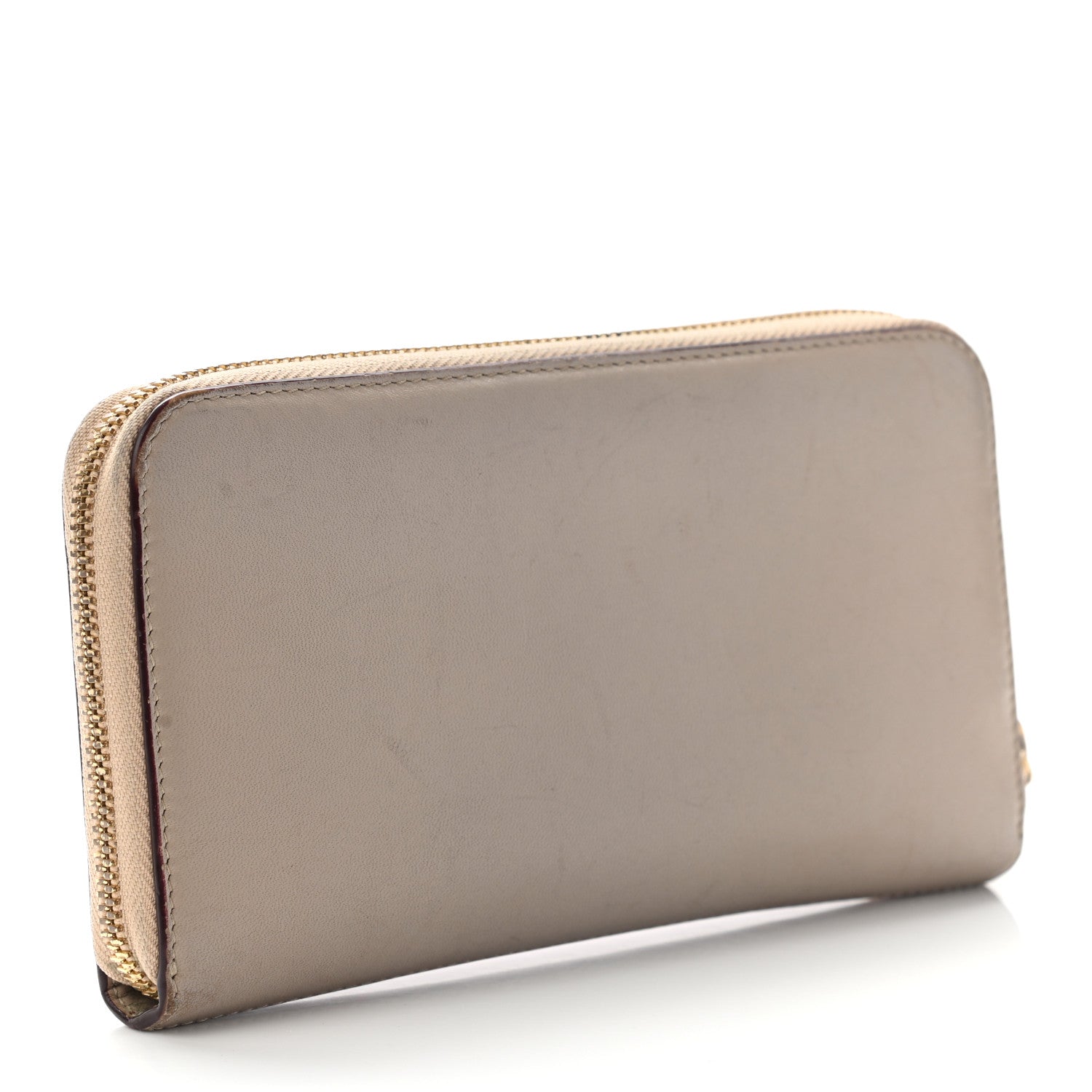 Chloe Smooth Calfskin Baylee Long Zip Around Wallet Red Beige 3 of 23