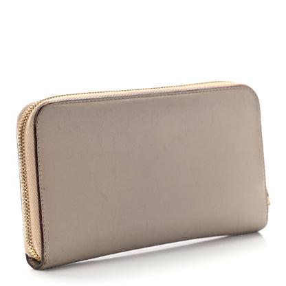 Chloe Smooth Calfskin Baylee Long Zip Around Wallet Red Beige 3 of 23