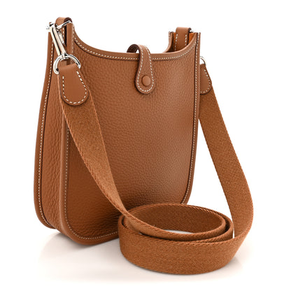 Hermes Taurillon Clemence Amazone Evelyne TPM Gold 2 of 11