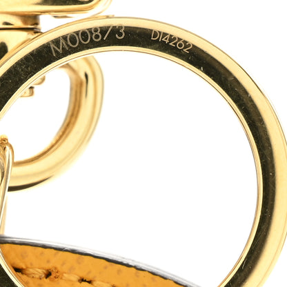 Louis Vuitton Monogram 2022 Christmas Animation New York Soho Bag Charm Key Ring Yellow 4 of 5