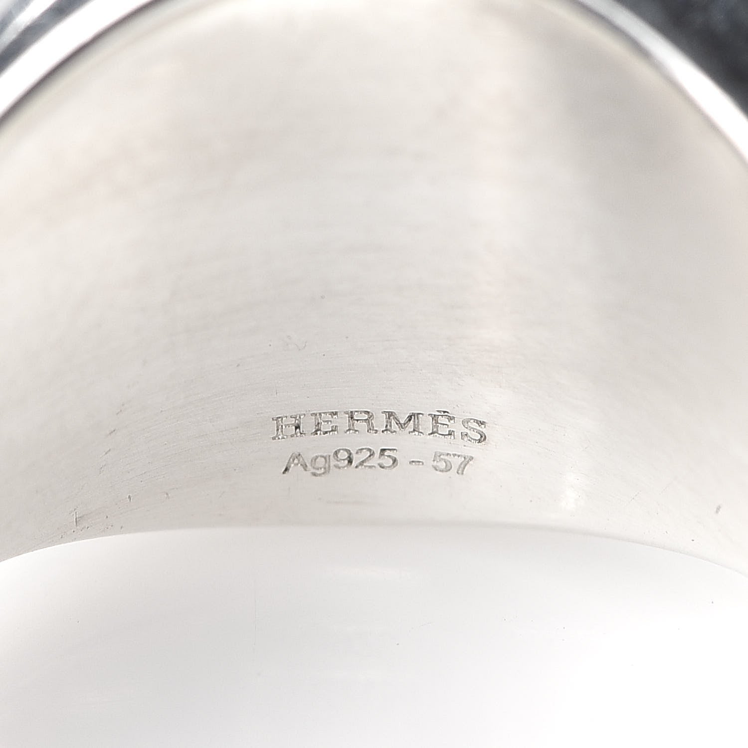 Hermes Sterling Silver PM Ex-Libris Signet Ring 57 8 4 of 4
