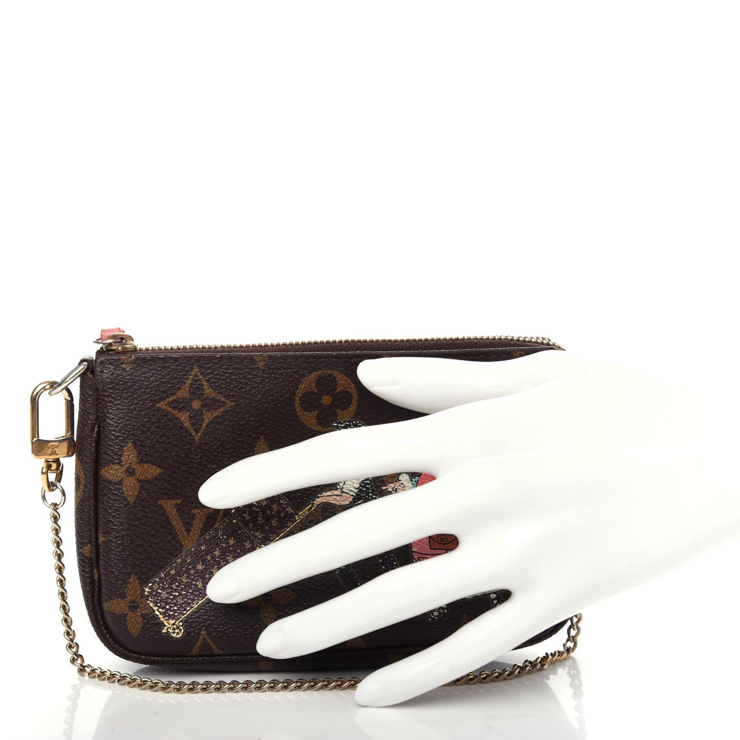 Monogram Illustre Mini Pochette Accessories Rose