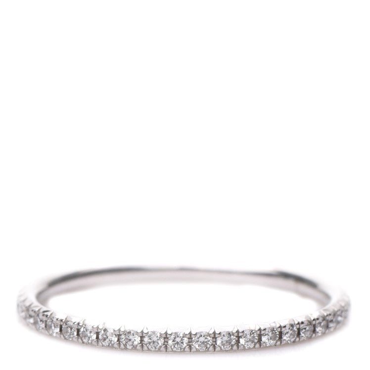 18K White Gold Diamond Metro Ring 7