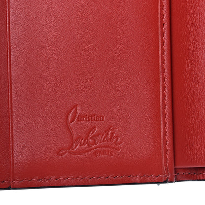 Christian Louboutin Calfskin Spiked Macaron Mini Spiked Wallet Black 6 of 8