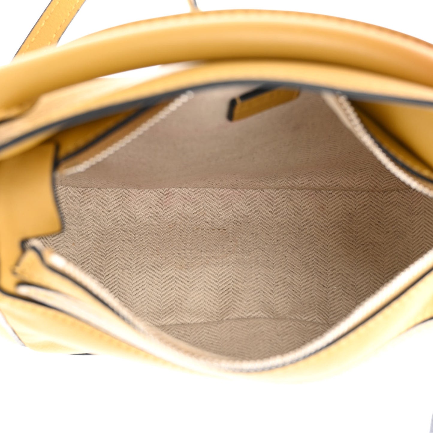 Calfskin Mini Puzzle Bag Yellow Ochre