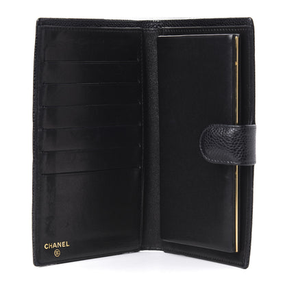 Chanel Caviar Timeless CC French Wallet Black 5 of 10