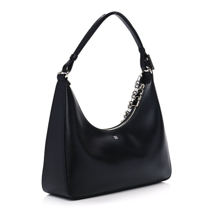 Givenchy Smooth Calfskin Small Moon Cut Out Shoulder Bag Black 3 of 11
