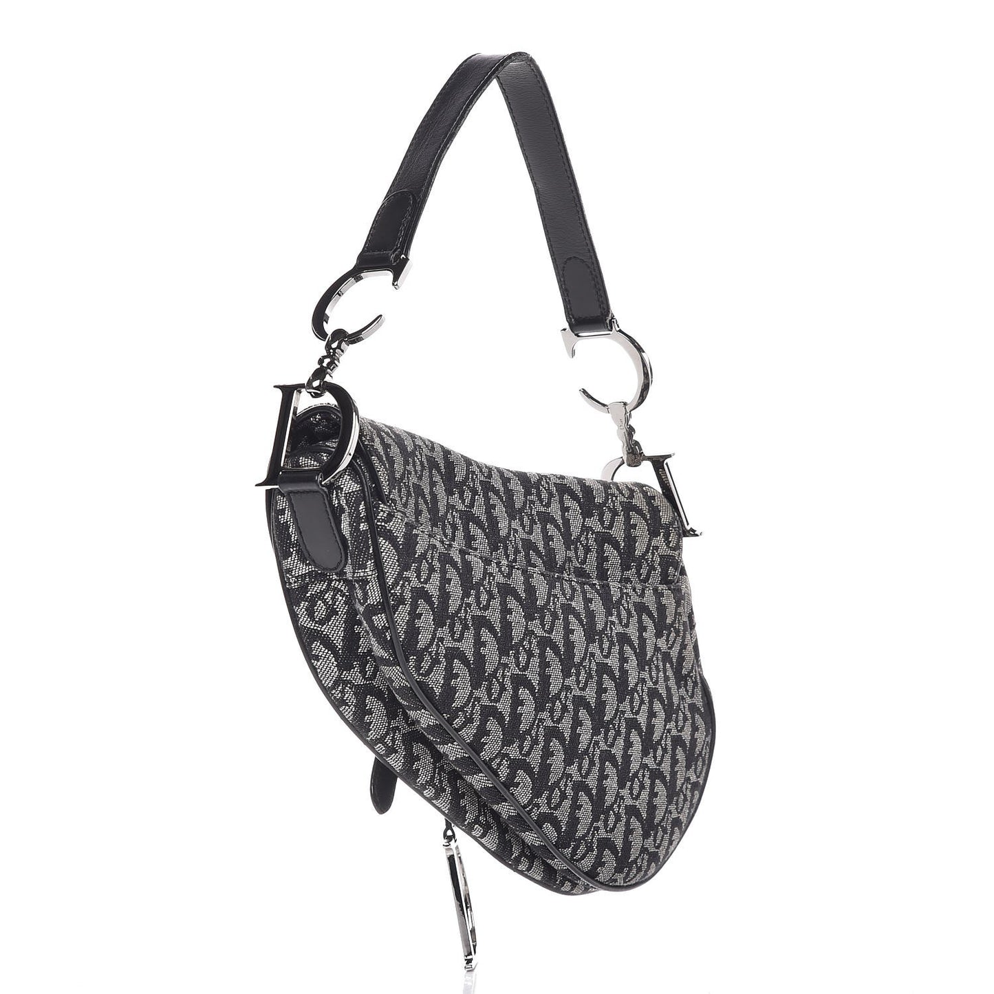 Monogram Saddle Bag Black