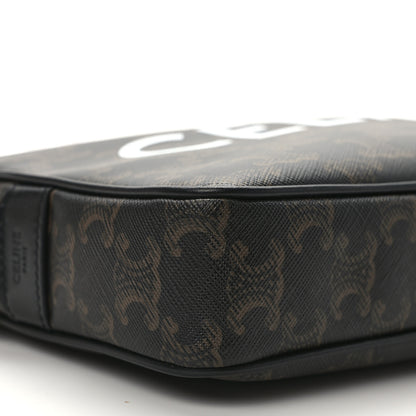 Celine Triomphe Canvas Medium Messenger Bag Black 8 of 13